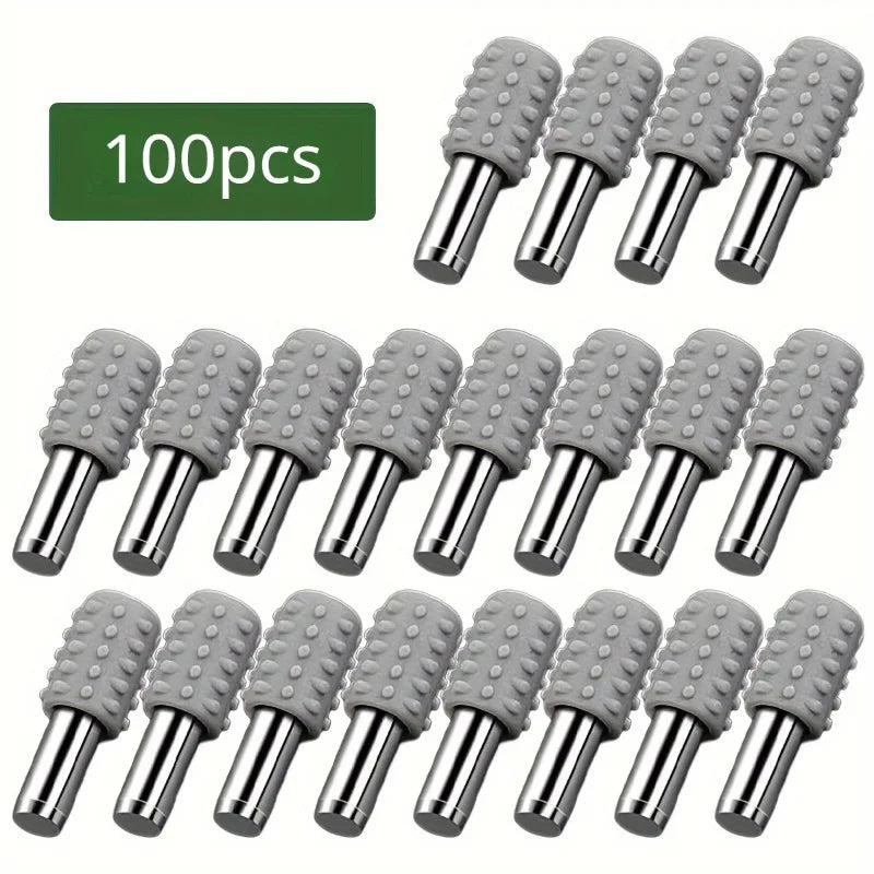 100-Pack Shelf Support Pins with Anti-Slip Sleeves | Cabinet & Wardrobe Shelf Support Pins Axl 100pcs M-5 20