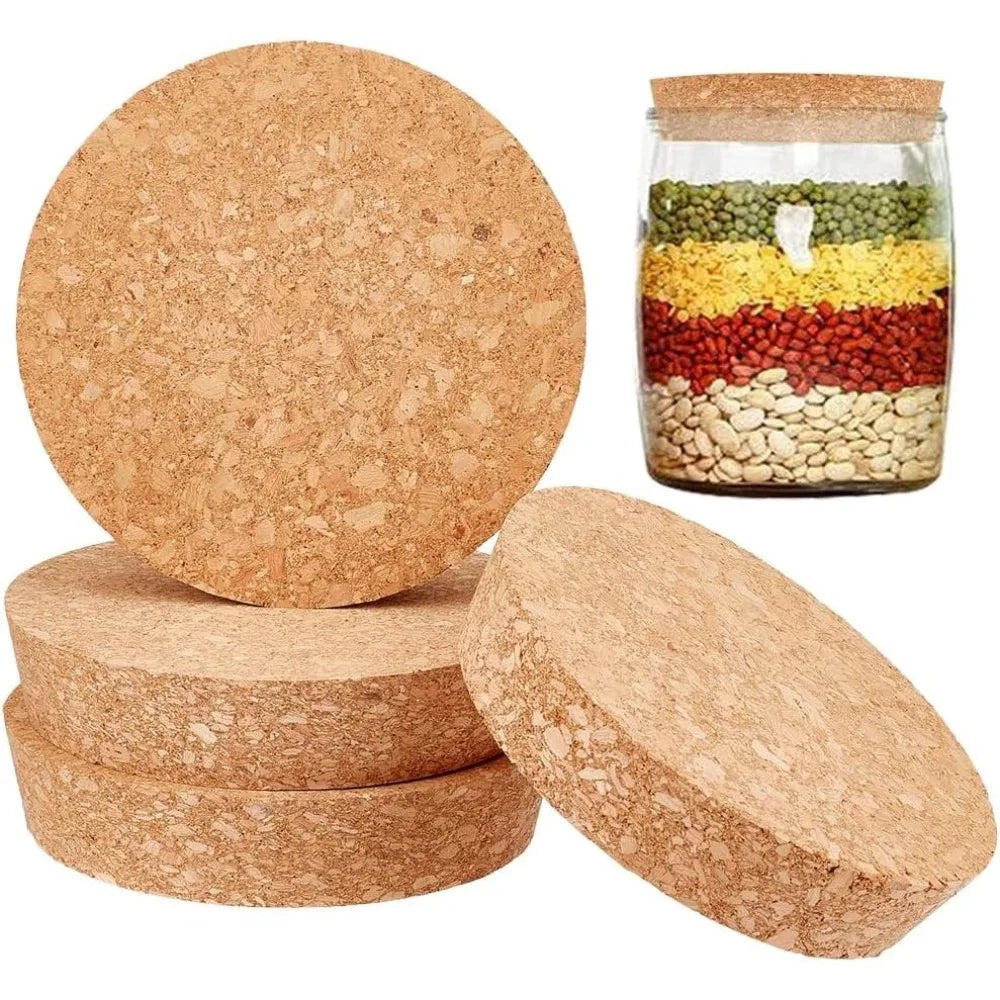 4 Pcs Large Wooden Cork Stoppers 4.4–4.8 Inch Tapered Plugs Cork Bottle Stoppers Axl AECH04-18758