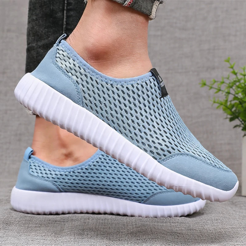 Men's Breathable Mesh Slip-On Sneakers | Lightweight Walking Shoes Mesh Walking Sneakers Axl