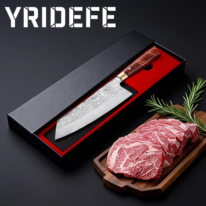YRIDEFE Japanese Hand-Forged Kitchen Knife | Gift Box Kitchen Knife Axl