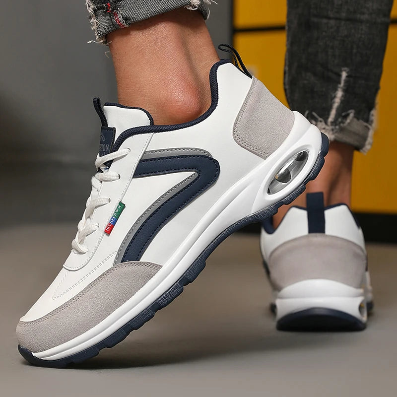 ZULIWAGN Women's Thick Sole Breathable Casual Sneakers Casual Sneakers Axl WHITE 39