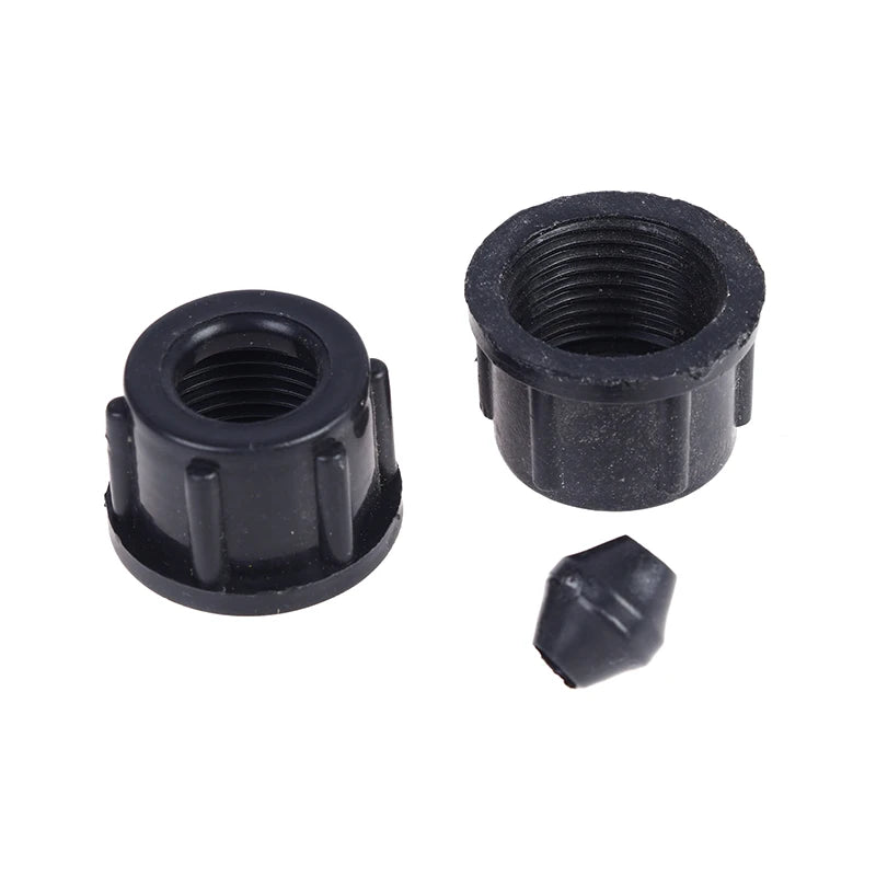 10-Pack 18mm Sprayer Tube Connector Nut & Pipe Plug Set Sprayer Pipe Fittings Axl