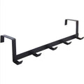Over-Door Wrought Iron Hook – No-Drill Storage Rack Over-Door Hook Axl Black