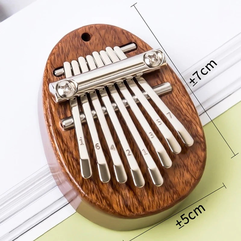 8-Key Mini Kalimba Thumb Piano Keychain – Gift for Kids Mini Thumb Piano Axl
