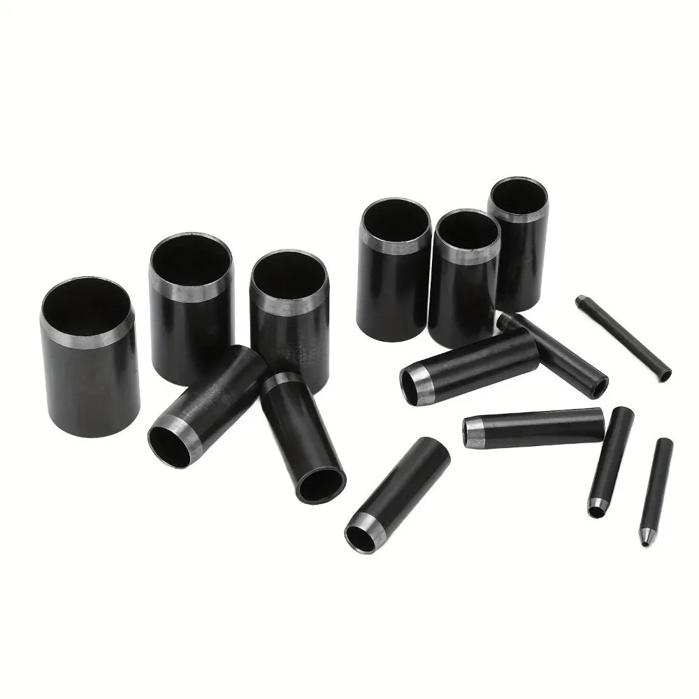 15-Piece Round Hollow Punch Set 1–15mm | Leather Die Cutter Kit Leather Punch Set Axl