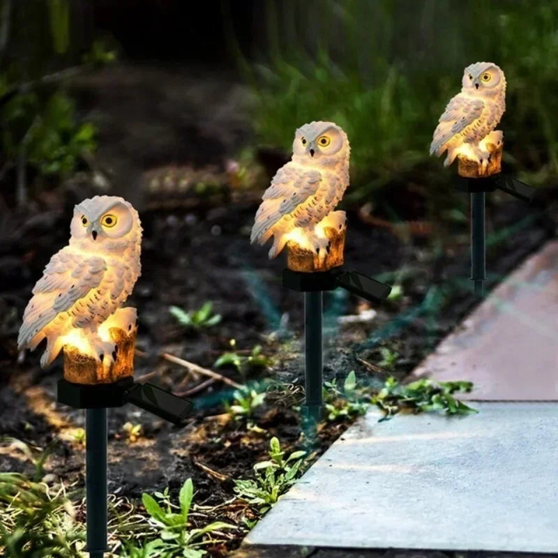 Solar Owl Garden Light – Waterproof LED Pathway Lawn Lamp Solar Garden Light Axl