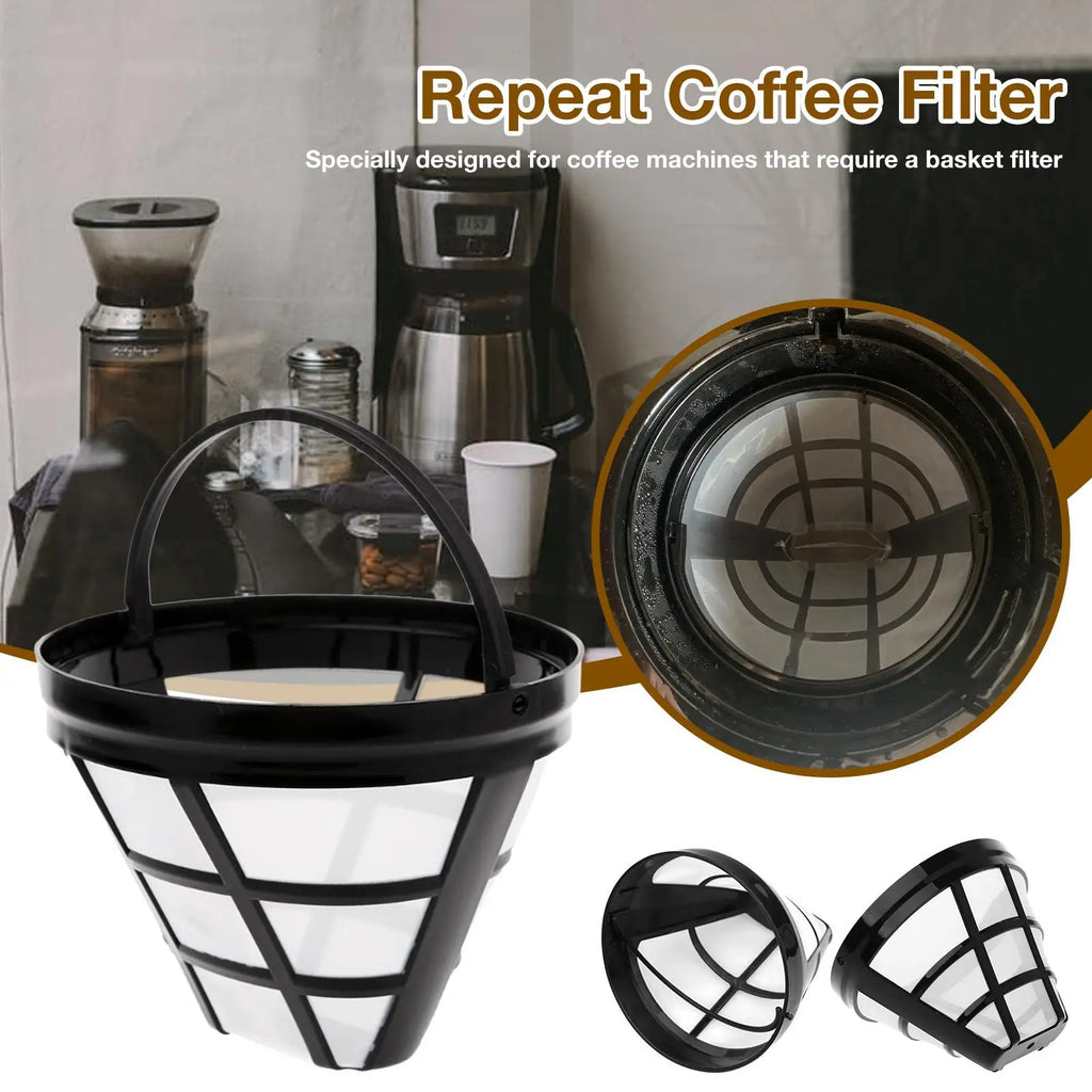 Reusable #4 Cone Coffee Filter – Nylon Mesh Basket Reusable Coffee Filter Axl