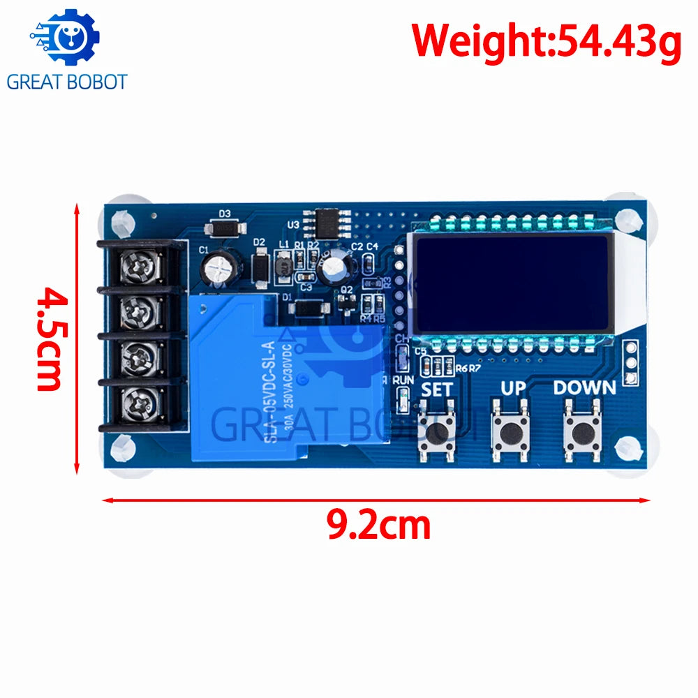 30A Battery Charging Control Module 6-60V LCD Display & Timer Battery Charge Controller Axl