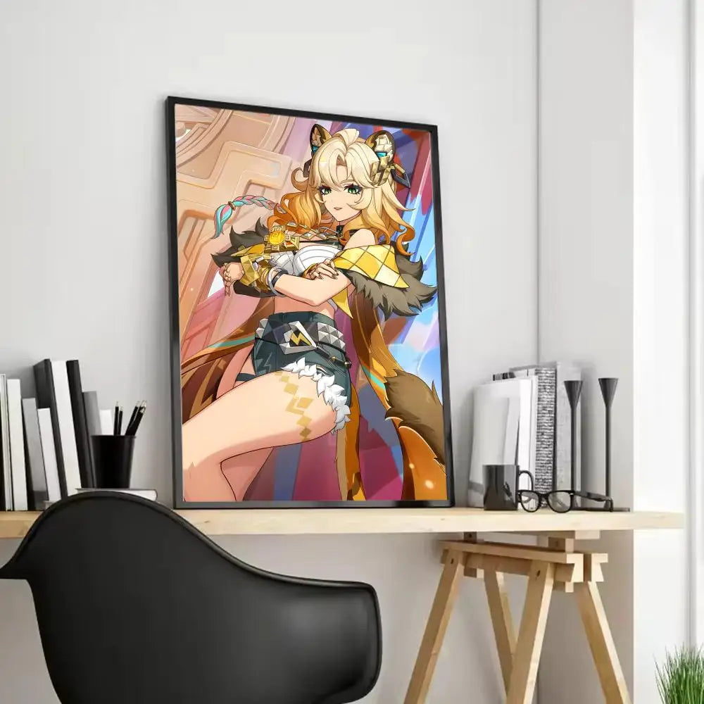 Xilonen Game Canvas Poster – Unframed Wall Art | Home Décor Canvas Wall Art Axl Black4 15X20cmFrameless