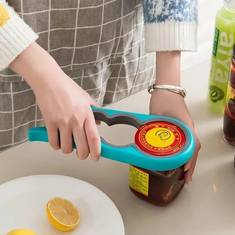 4-in-1 Multi-Purpose Can & Bottle Opener – Non-Slip Grip Can & Bottle Opener Axl