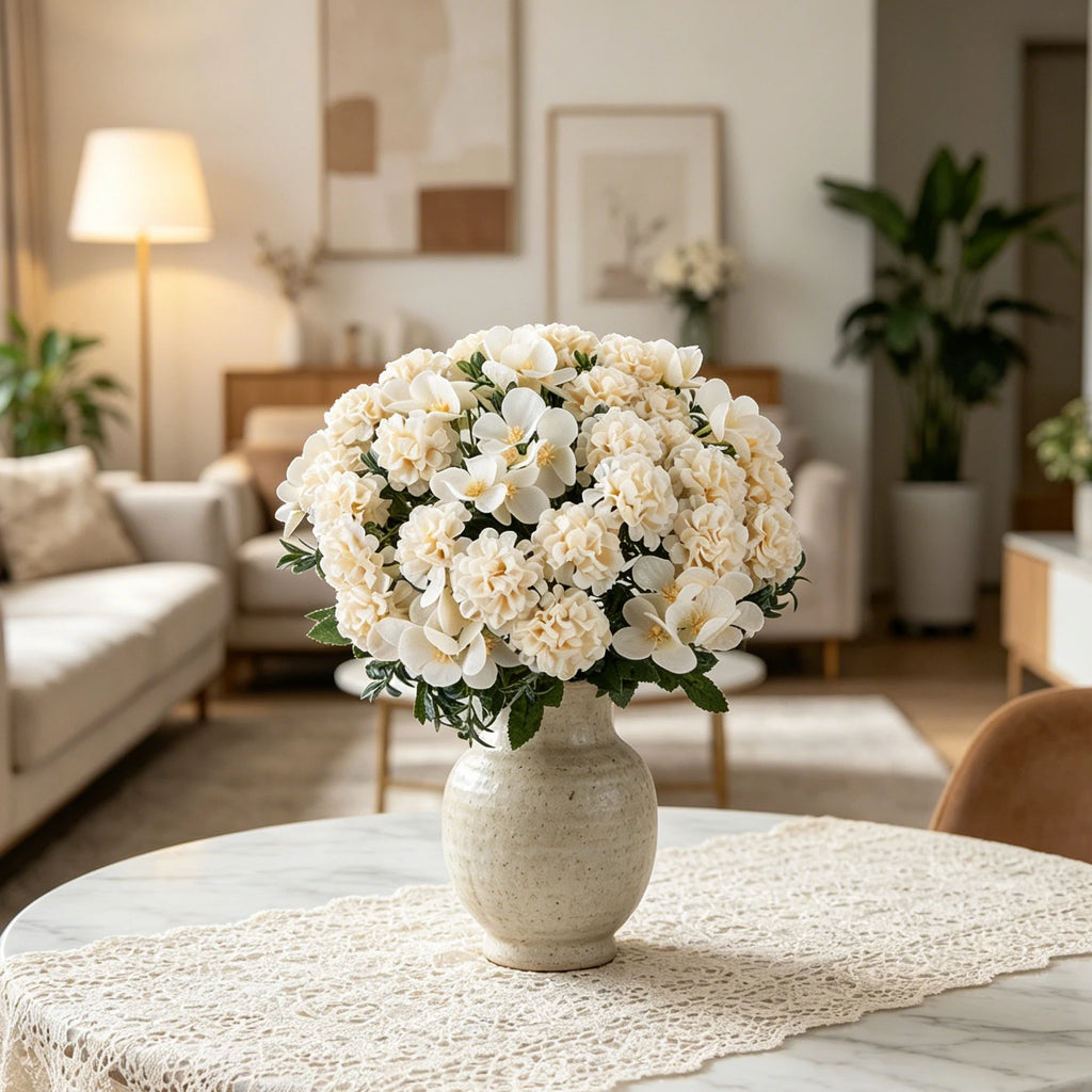 Artificial Silk Hydrangea Bouquet – Wedding & Home Décor Artificial Flower Bouquet Axl