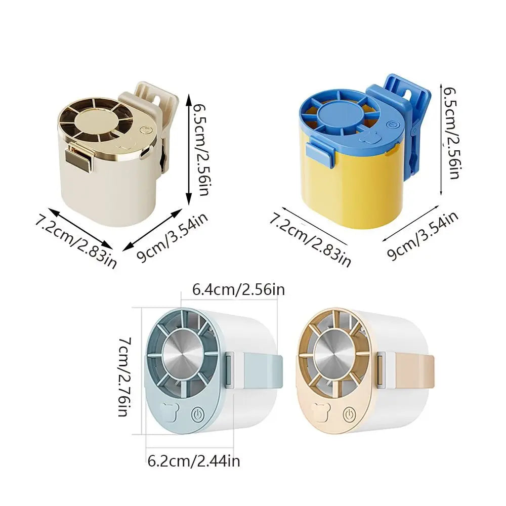 3-Speed USB Rechargeable Clip-On Portable Mini Fan Portable Mini Fan Axl