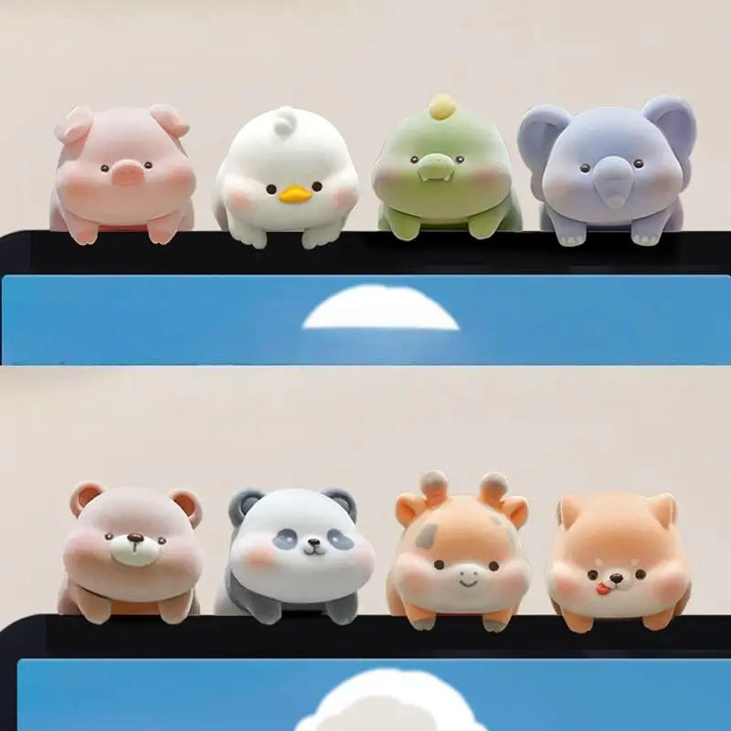 Cute Flocking Animal Desk Ornament – Monitor & Console Decor Desk Ornament Axl