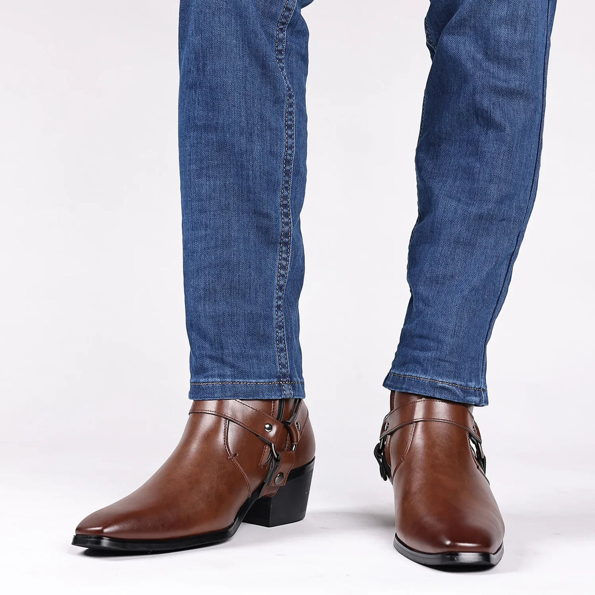 Men's Chelsea Ankle Boots – Zip Western Dress Boots Men's Chelsea Boots Axl