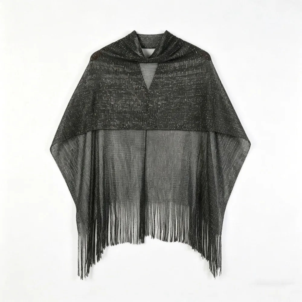 Sheer Beach Cover-Up Top – Lightweight Draped Gauze Swimwear Beach Cover-Up Axl