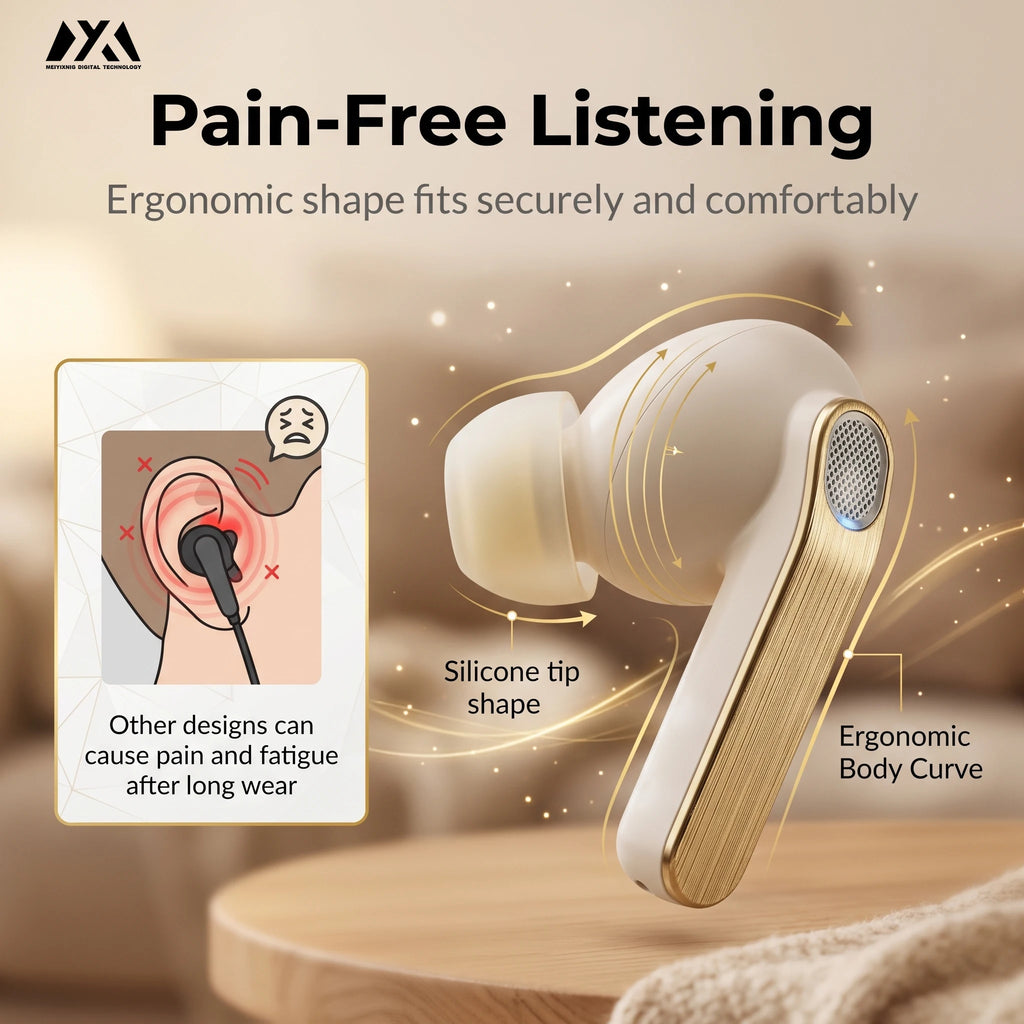 N80 Bluetooth 5.3 TWS Earbuds with Active Noise Cancellation Wireless Earbuds Axl