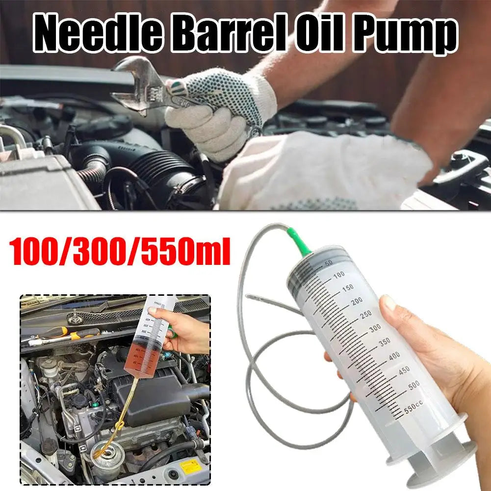 Vacuum Oil Pump Syringe 100/300/550ml – Portable Car Tool Vacuum Oil Pump Axl