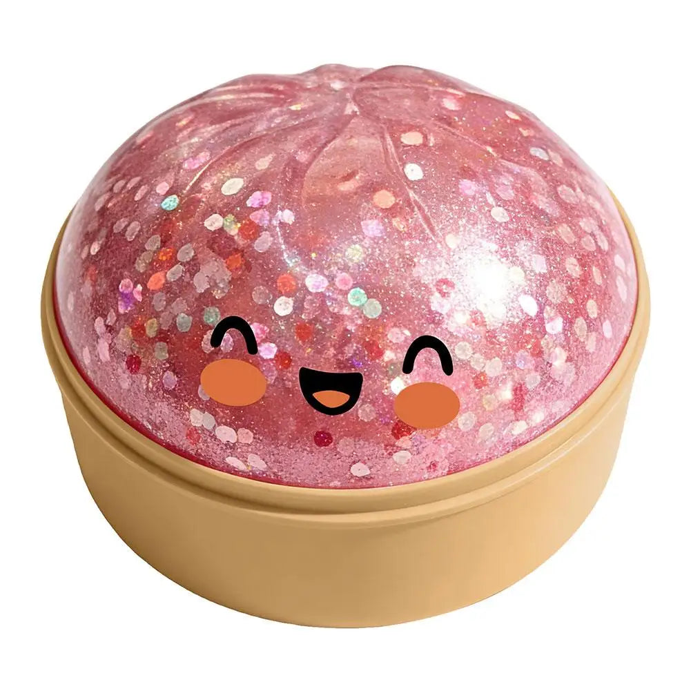 Steamed Bun Squishy Squeeze Fidget Toy – Sensory Party Gift Squishy Fidget Toy Axl Pink