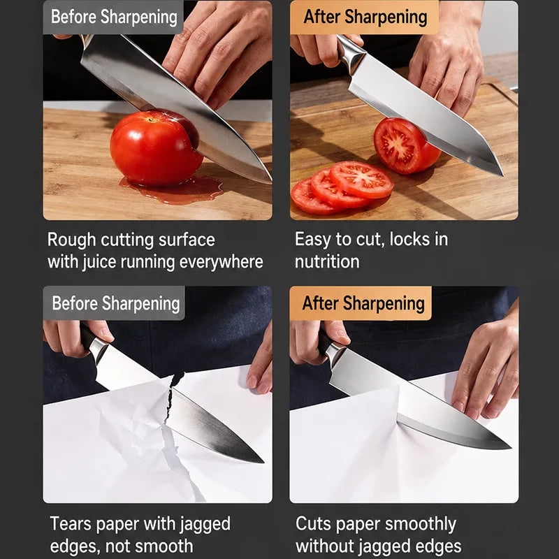 PLYS USB Electric Knife & Scissor Sharpener for Kitchen Electric Knife Sharpener Axl