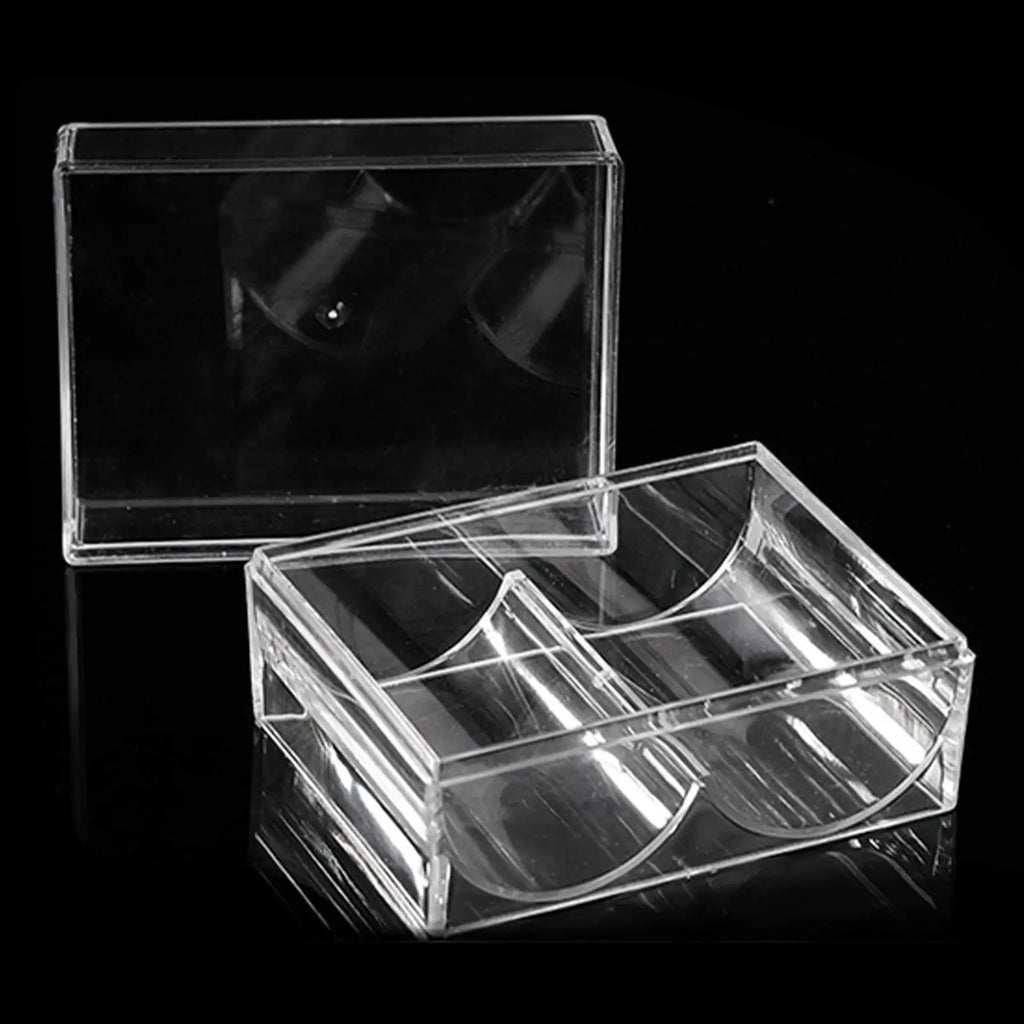 Acrylic Poker Chip Tray – 2-Slot Carrier Holds 40 Chips Poker Chip Tray Axl