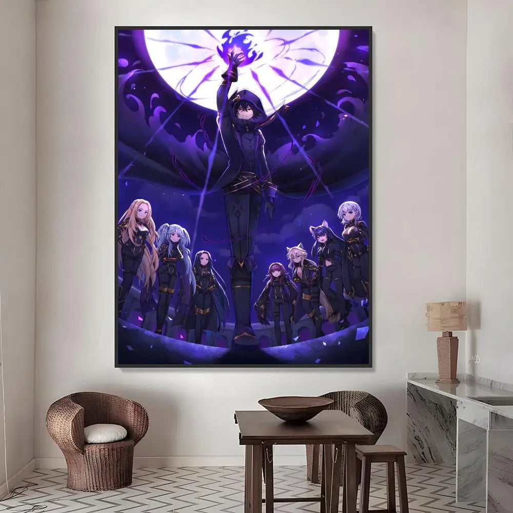 Eminence in Shadow Anime Poster – HD Waterproof Wall Sticker Anime Wall Sticker Axl White09 60X90cmNoframe
