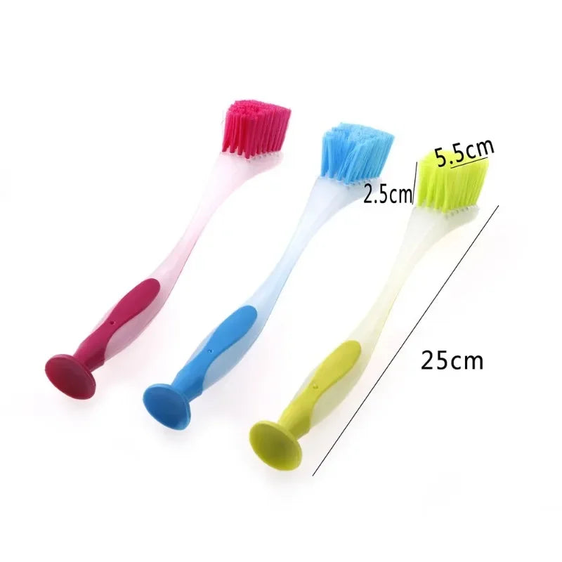 Long Handle Kitchen Scrub Brush with Suction Cup Base Kitchen Scrub Brush Axl
