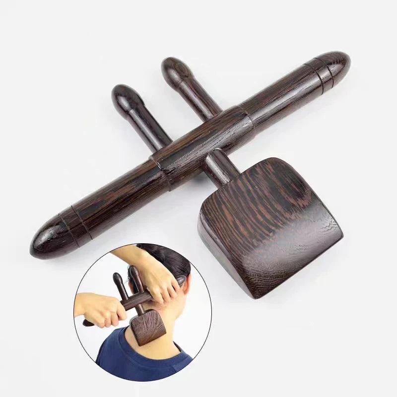 Wenge Wood Gua Sha Rolling Stick – Handheld Massage Tool Gua Sha Massage Tool Axl