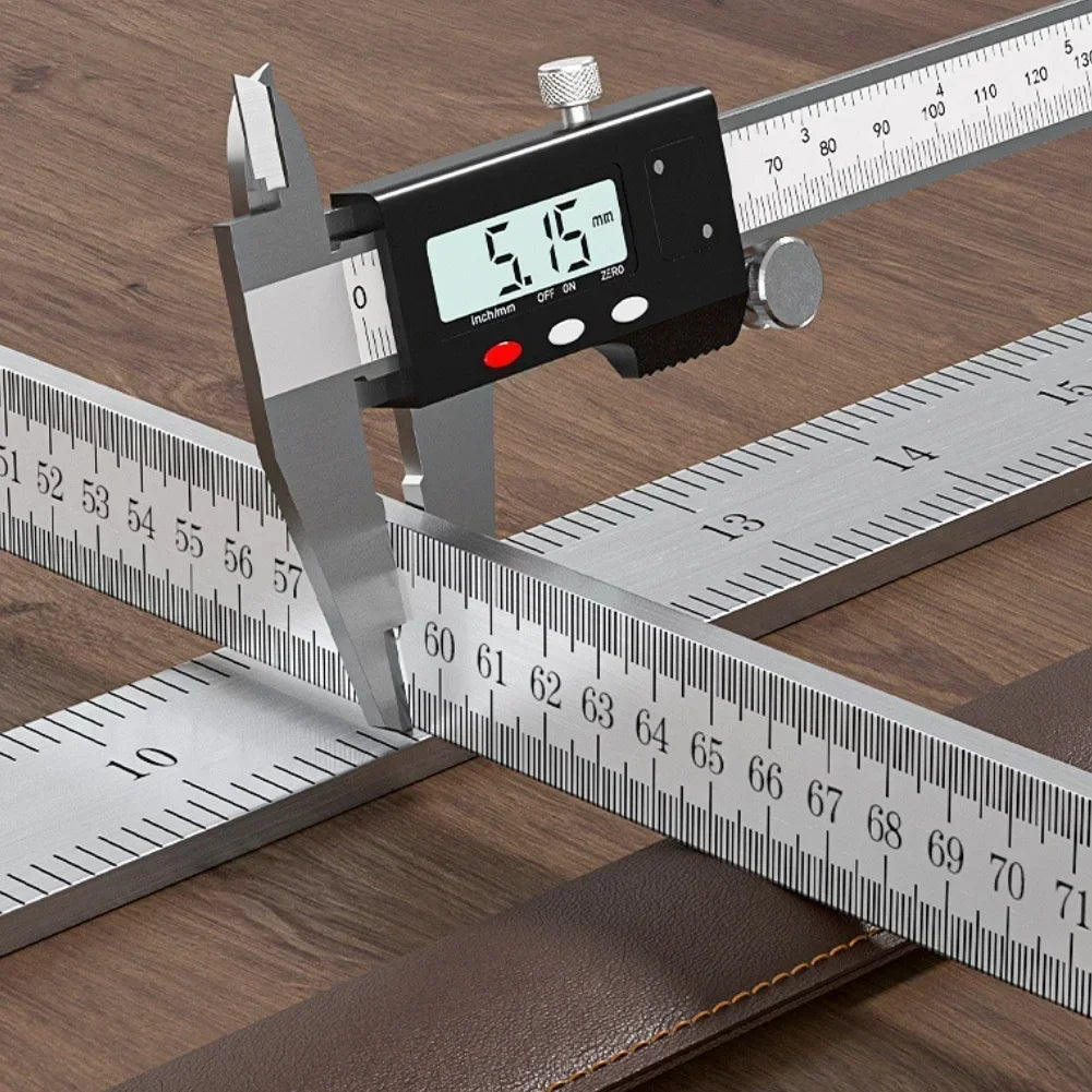 5mm Manganese Steel Measuring Straightedge Ruler – Woodworking Measuring Straightedge Ruler Axl type B China Mainland
