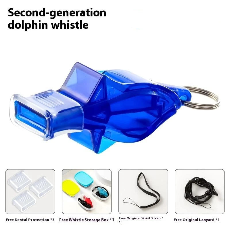 Seedless Referee Whistle Set – Loud Sports Whistle with Lanyard Referee Whistle Axl 2 Blue