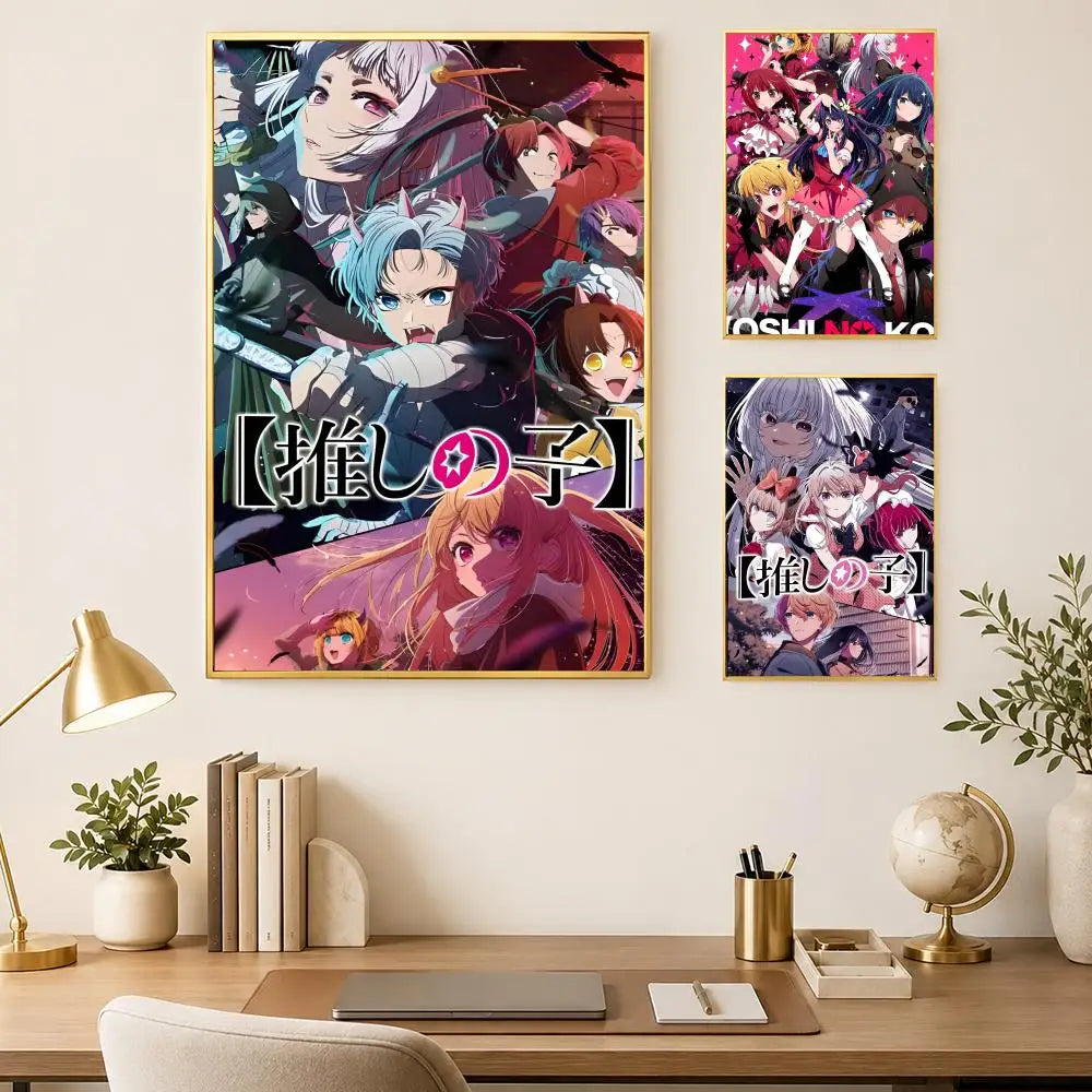 Oshi no Ko Anime Self-Stick HD PVC Wall Poster | Waterproof Anime Wall Poster Axl