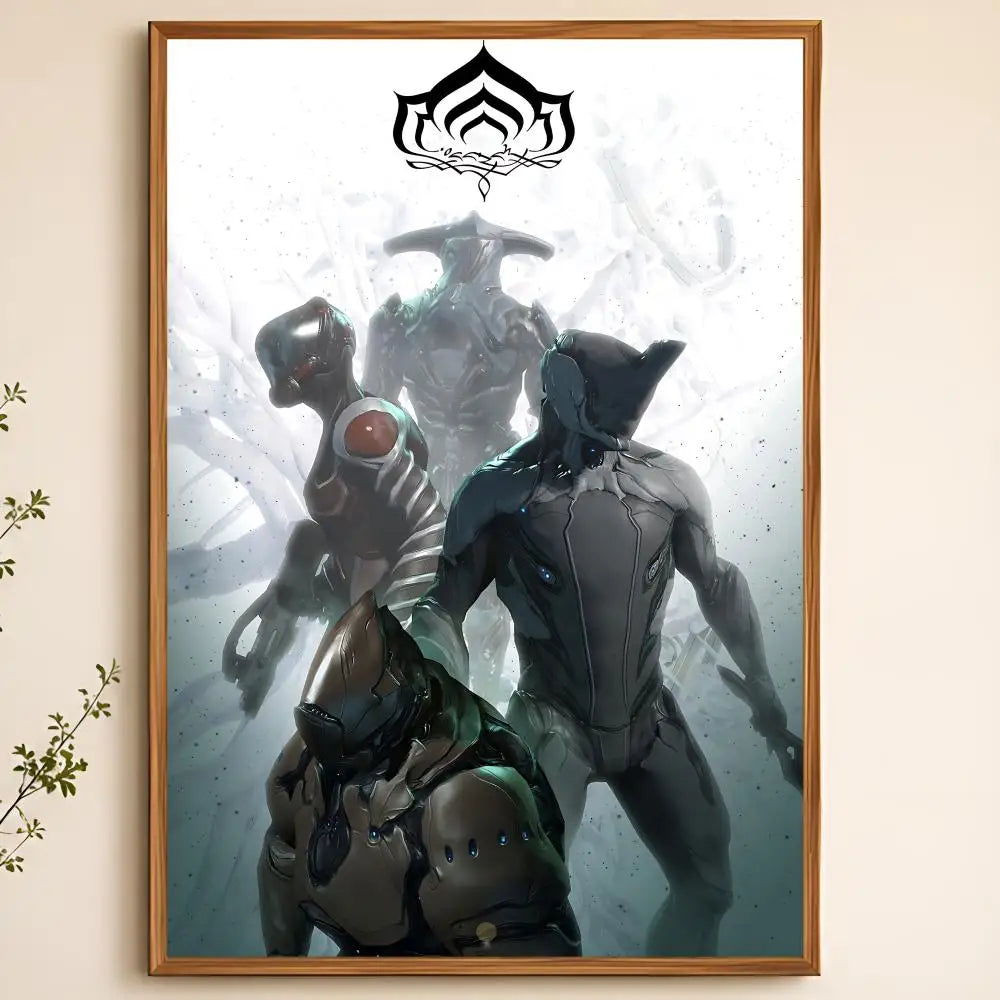 Warframe Game Poster – Self-Adhesive Waterproof Wall Art Wall Art Poster Axl White12 15X20cmNoframe
