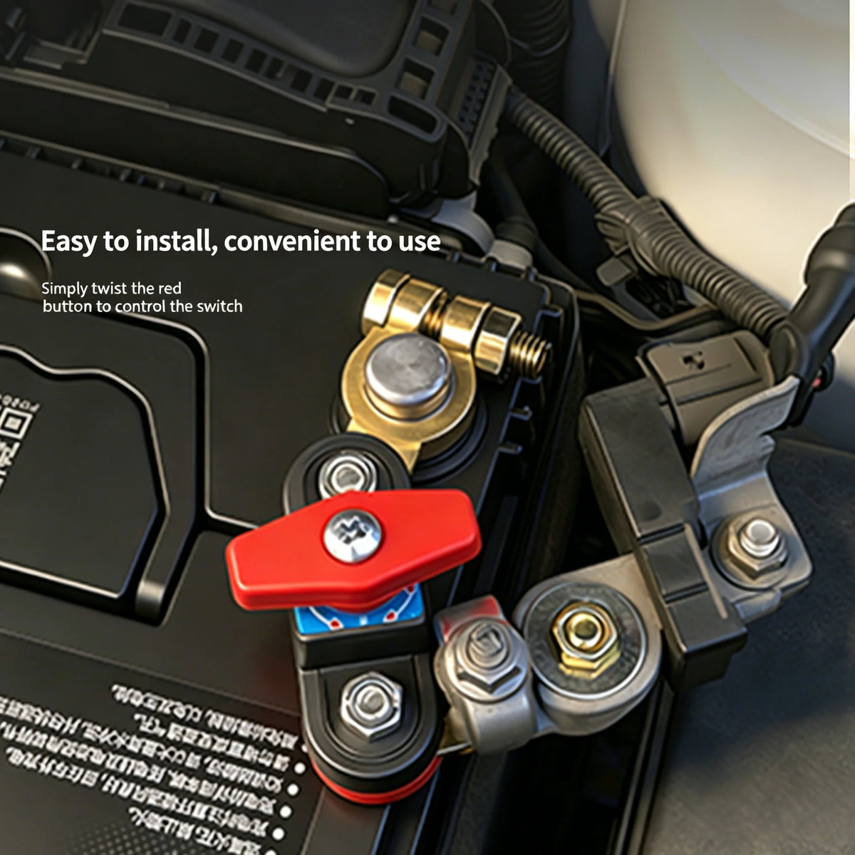 Car Battery Cut-Off Switch 12V/24V – Universal Disconnect Battery Disconnect Switch Axl