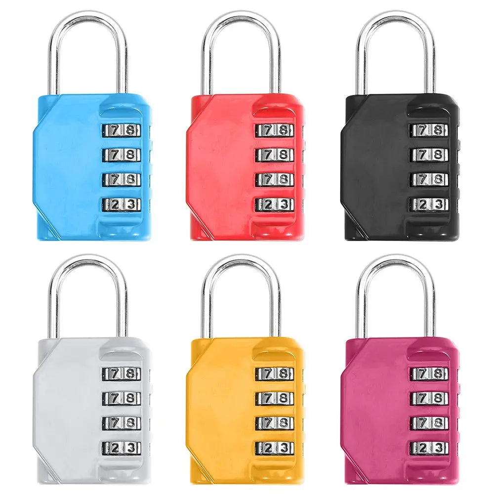 4-Digit Combination Padlock – Luggage, Locker & Storage Combination Padlock Axl
