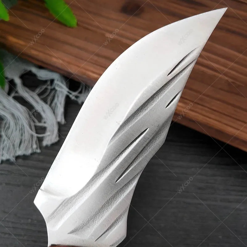 WXCOO Forged Kitchen Knife Set – Cleaver, Boning & Chef Knives Kitchen Knife Set Axl
