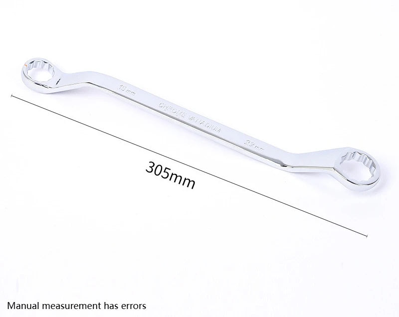 Double End Offset Ring Spanner – Chrome Vanadium Steel Wrench Box End Wrench Axl 19-22mm