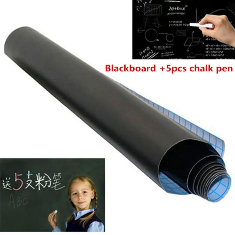 Removable Chalkboard Wall Sticker 45x100cm – Kids Learning Decal Chalkboard Wall Decal Axl