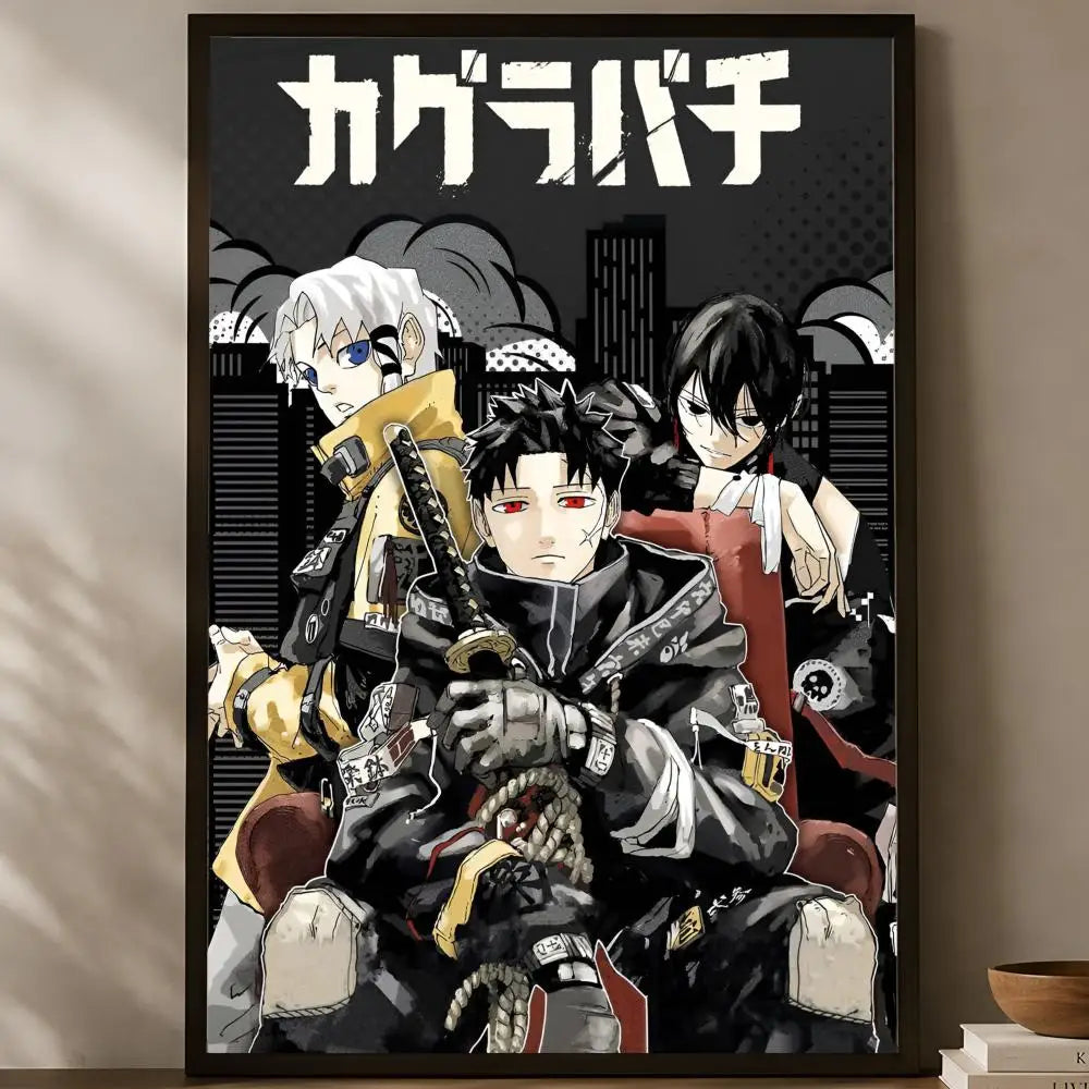 Kagurabachi Manga Poster – Self-Stick HD PVC Waterproof Wall Art Wall Art Poster Axl White21 50X70cmNoframe