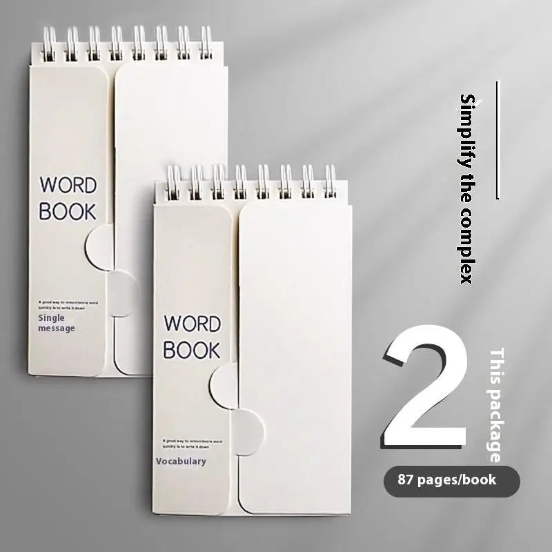 Portable Spiral Vocabulary Notepad | Pocket Shorthand Notebook Spiral Notepad Axl A2