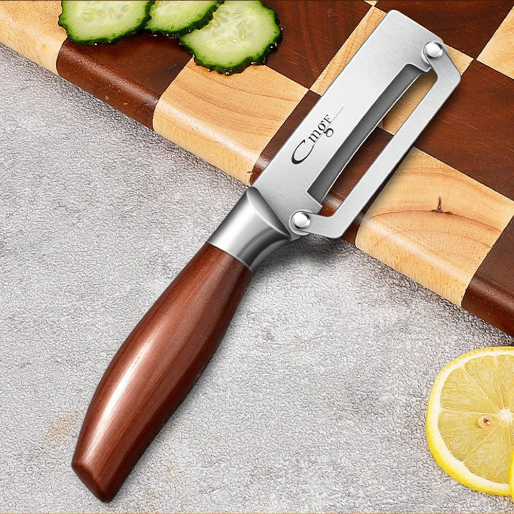 PLYS Stainless Steel Vegetable & Fruit Peeler | Non-Slip Vegetable Peeler Axl S