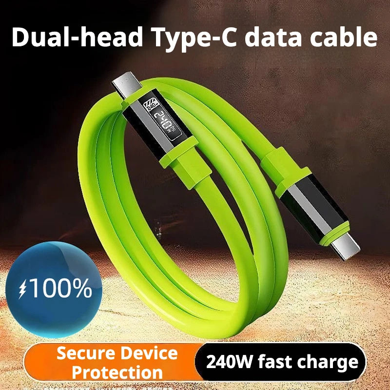 240W Fast Charging USB-C Cable – USB-A & Type-C, 4 Lengths USB Charging Cable Axl
