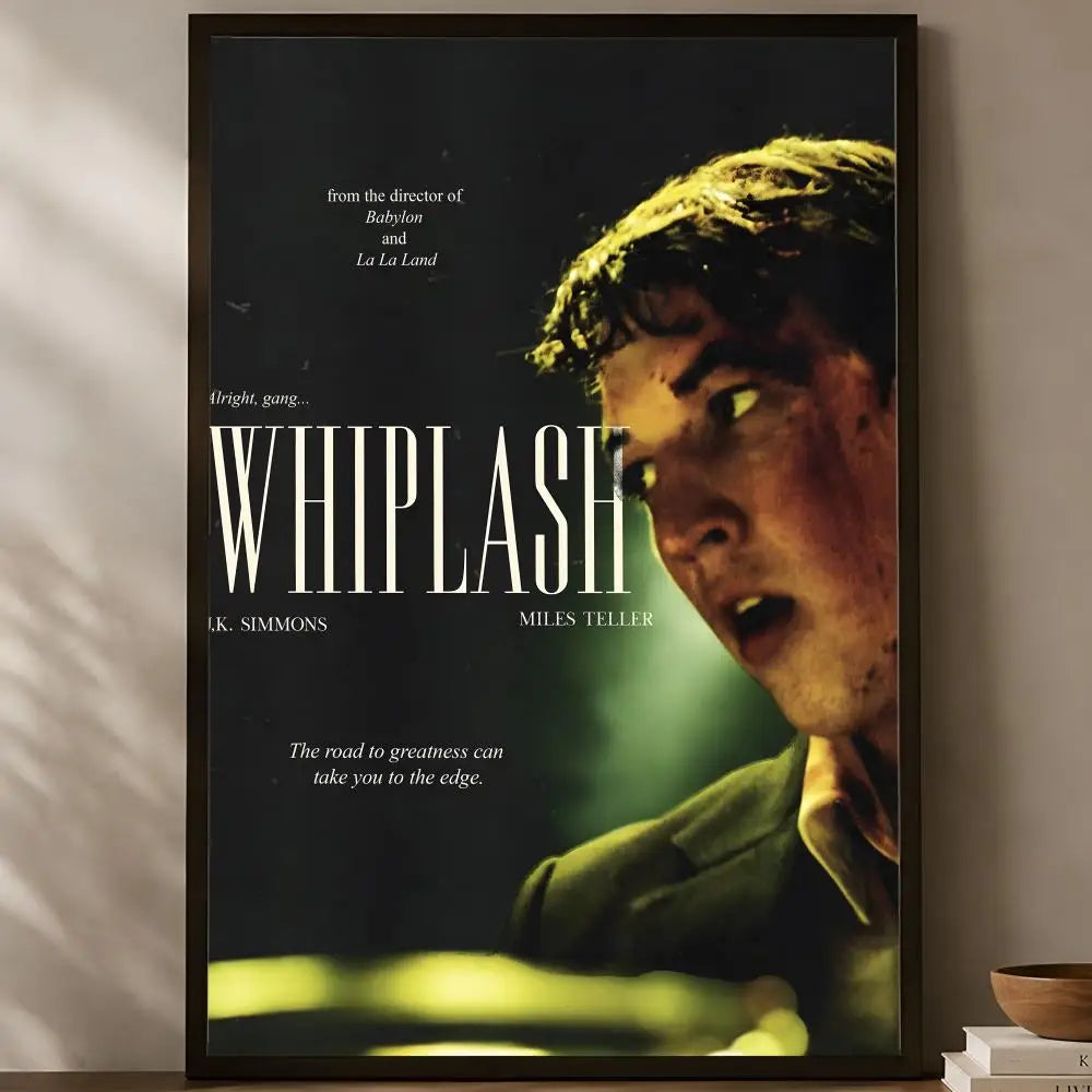 Whiplash Movie Poster – Self-Stick HD PVC Waterproof Wall Art Movie Wall Poster Axl White15 15X20cmNoframe