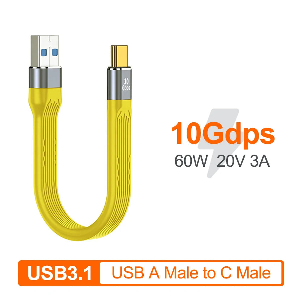 USB 4 Cable 40Gbps USB-C to C 100W PD 8K 60Hz Short 13.8cm USB-C Data Cable Axl A to C 10GB