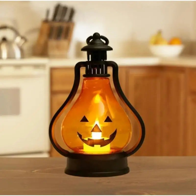 Halloween LED Pumpkin Ghost Lantern – Party Desktop Decor Halloween LED Lantern Axl