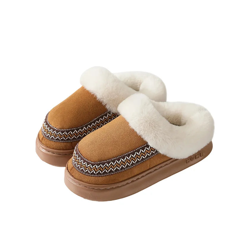 Winter Plush Slip-On Slippers – Warm Indoor Outdoor House Shoes Winter Plush Slippers Axl