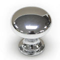 Chrome Round Cabinet Knobs – Silver Metal Door & Drawer Handles Cabinet Knobs Axl 4 pcs