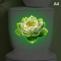 Glow In The Dark Toilet Sticker – Lotus Bathroom Decal Bathroom Wall Sticker Axl A4
