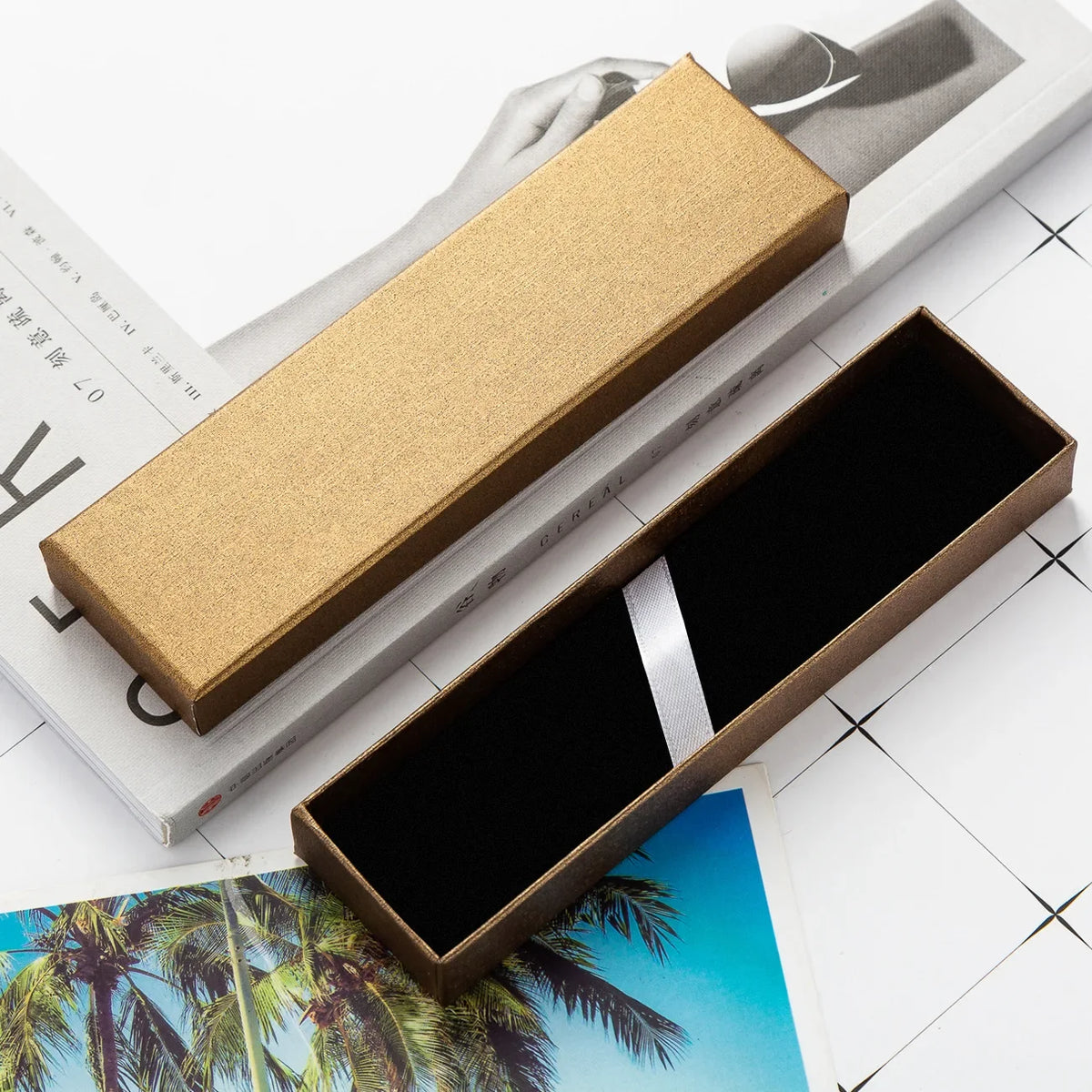 Empty Pen Gift Box – Paper Display Case for Pens & Jewelry Pen Gift Box Axl Coffee