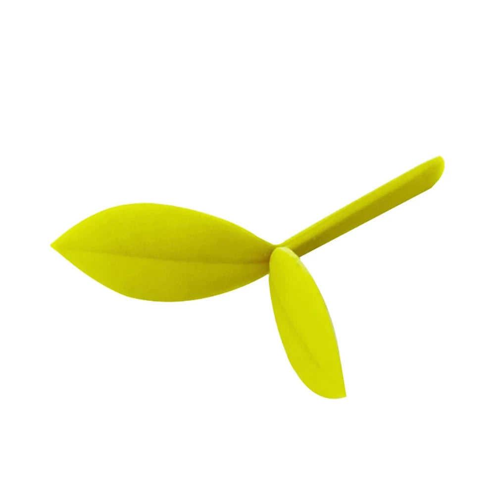 Silicone Grass Bud Bookmark – Cute Green Sprout Page Marker Silicone Bookmark Axl Yellow