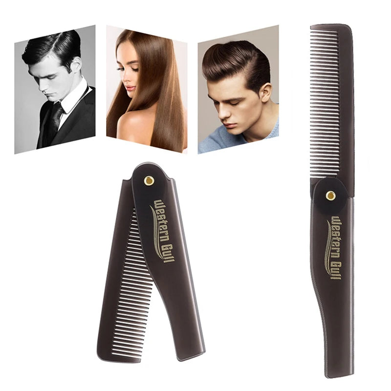 Portable Foldable Pocket Comb – Beard & Hair Styling Tool Foldable Hair Comb Axl