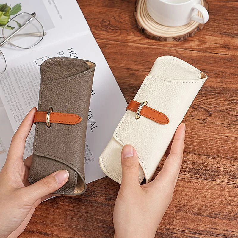 Unisex PU Leather Soft Shell Eyeglasses Case – Glasses Bag Eyeglasses Case Axl